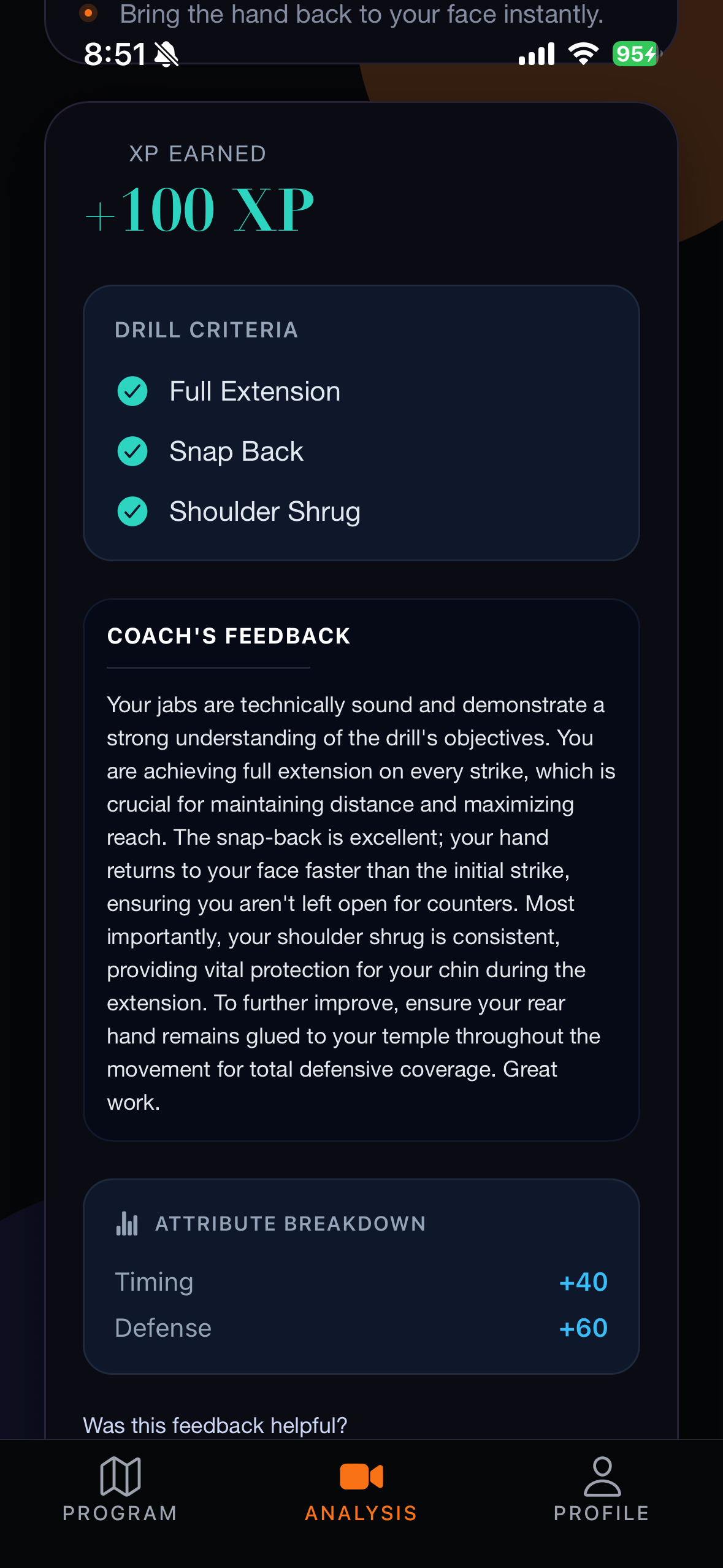 AI Coach Feedback